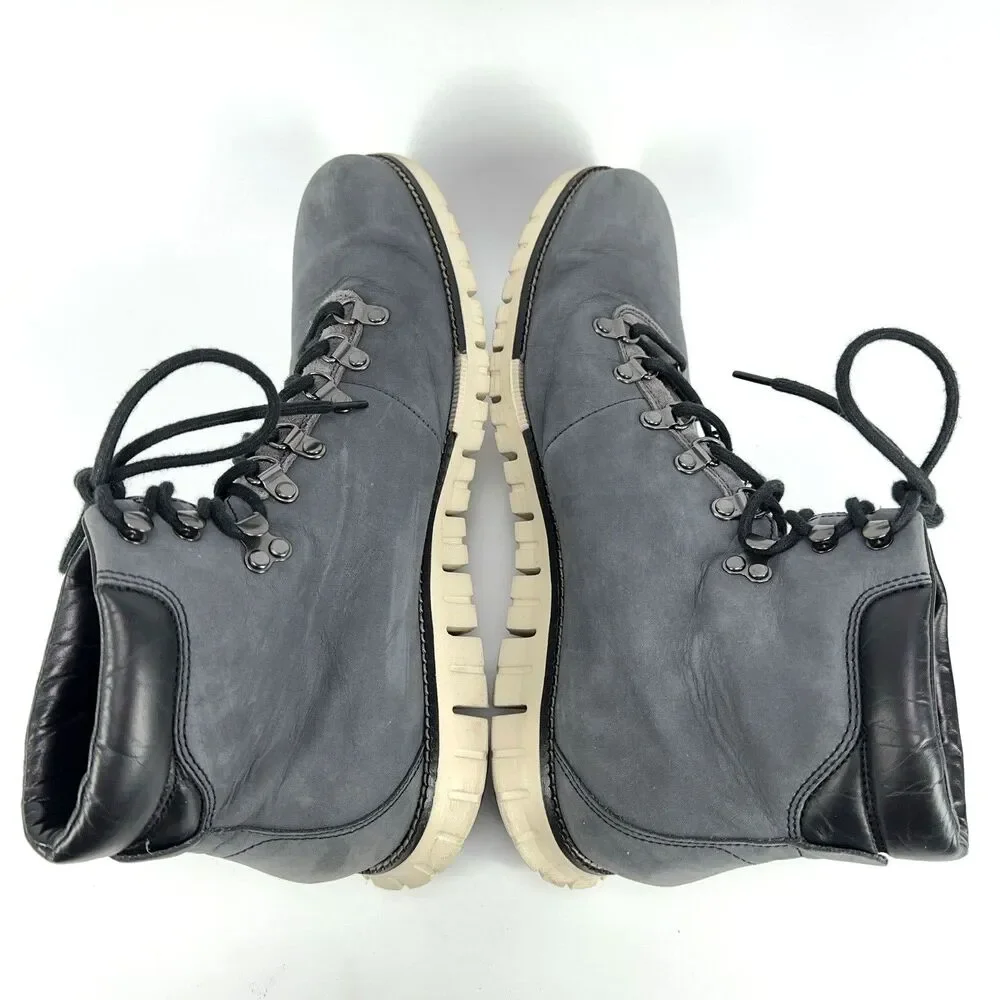 Mens Cole Haan ZeroGrand Hiker ll Lace Up Boots High Top Shoes Gray Size 11.5 M